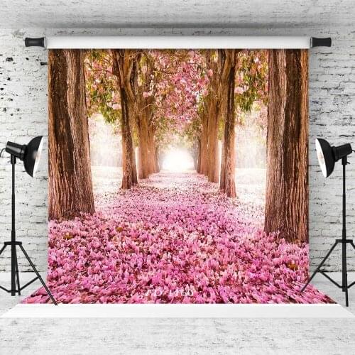 Flower Walkway Trees Photography Backdrop for Photo Shoot Props Photographic Background Wedding Children kids Baby Photocall