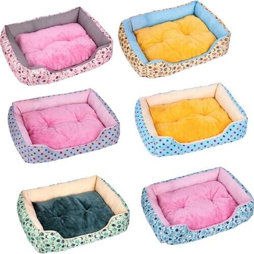 Nest For Small Medium Dogs Winter Warm Plush Bed House Waterproof Cloth Dog Bed Mat Kennel Soft Dog Puppy Pet Supplies