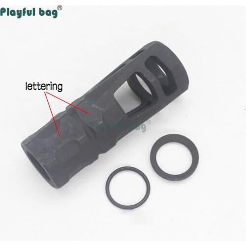 Playful bag CS decorative fire cap 14mm reverse thread With washer Tactical CS game equipment Refitting toys AQA80