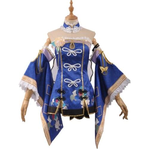 Anime Love Live Kanan Matsuura Cosplay Costume Dress Headwear Daily Cheongsam Carnival Party Festival Uniform Brand New