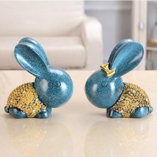 Creative Home Living Room TV Cabinet Wine Cabinet Cute Rabbit Light Luxury Decoration