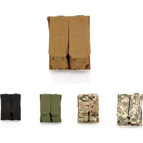 MOLLE Nylon Double Dual Cartridge AMMO M4/M16 Mag Pouch Military
