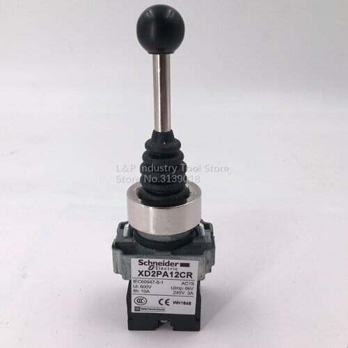 New Original Schneider 22mm XD2PA12CR Joystick Controller XD-2PA12CR 2 Position Latching Self-locking Cross Rocker Switch