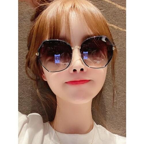 Fashion big round Sunglasses Women Luxury Brand Designer Glasses Driving gradient Sun Glasses Oculos De Sol Feminino UV400