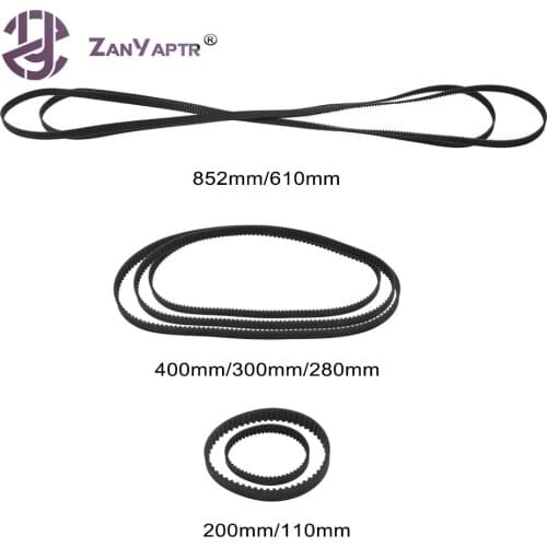 1Pc 3D Printer Belt Closed Loop Rubber GT2 Timing Belt 2GT-6mm Length 110/200/280/300/400/610/852mm Width 6mm For UM2 Ultimaker