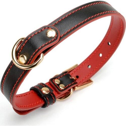 Sex Collar Traction Rope PU Leather Neck Collar Slave Flirting Sexy Bondage Products Comfortable And Durable Color Optional
