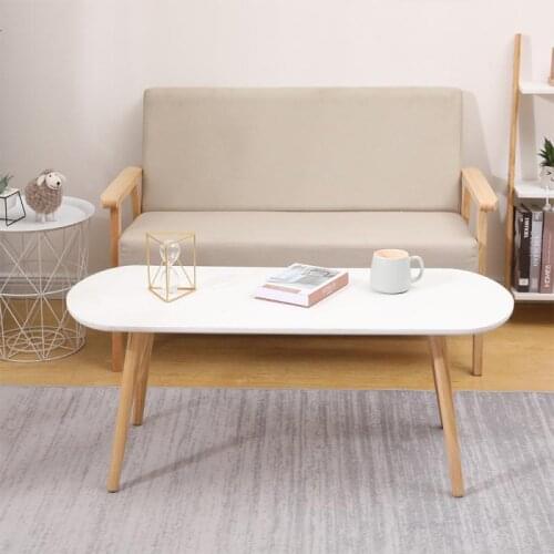 Contemporary Wooden Table Center Sofa Coffee Table Bedroom Sitting Carpet Balcony Table Tatami Small Table HWC