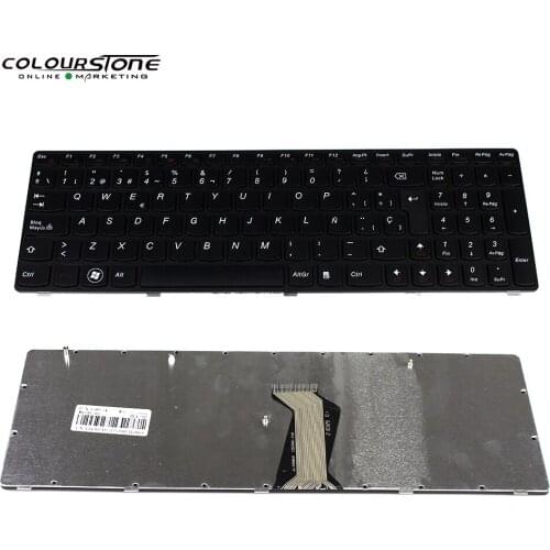 SP keyboard For Lenovo G580 Z580 G580A V580A Z580A G580AH G580AM G580G G585 G585A G585AR G590 Spanish Black Keyboard With Frame