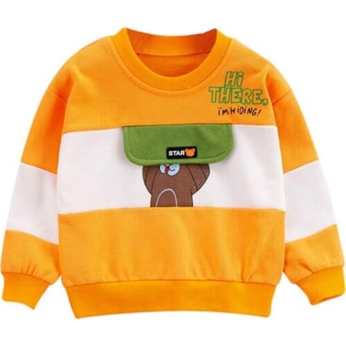 Toddler Kids Baby Girl Boy Long Sleeve Cartoon Printing Sweatshirt Casual Shirt Pullover Tops