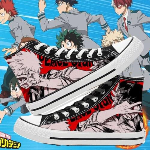 2021 Summer New Cosplay Cos Shoes Canvas Shoes Casual Comfortable Men and Women College Anime Cartoon Students High Help