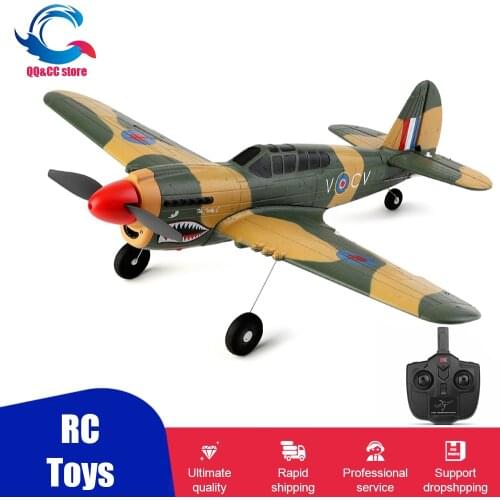 WLtoys A220 RC Plane Four-Channel Like Real Machine P40 Fighter Remote Control Glider Unmanned Aircraft Model Airplane Toy Gift