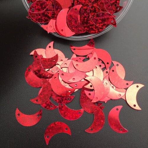 11*17mm 30g 750pcs Moon Shape Loose Sequin Paillette Sewing,Wedding Craft,Women Kids Shoes,Hats,Colthes DIY Garment Accessory