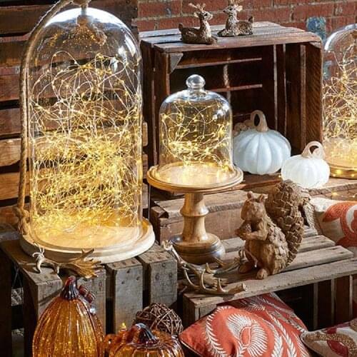 1M 2M 3M Copper Wire LED String Lights Christmas Decorations for Home New Year Decoration Wedding Decoration String Light 2021