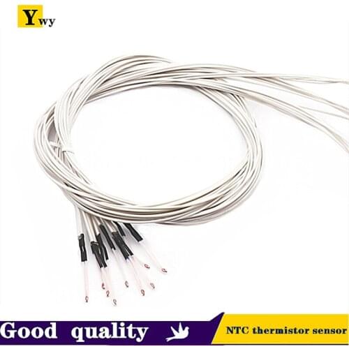 2pcs 3D Pringter 100K ohm NTC 3950 Thermistors Sensors with Cable 3D Printers Parts For Reprap Mend Part Temperature Accessories