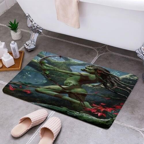 Dryad Ranger 3D Print Doormats Rectangle Non-Slip DoorMat Bedroom Kitchen Entrance Print Door rugs Dropshipping