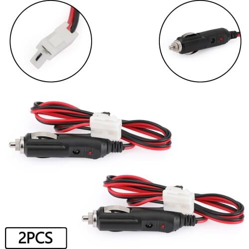 Artudatech 2x Cigarette lighter Power Cable for QYT KT 7900 8900 For BAOJIE-218 LEIXEN-898