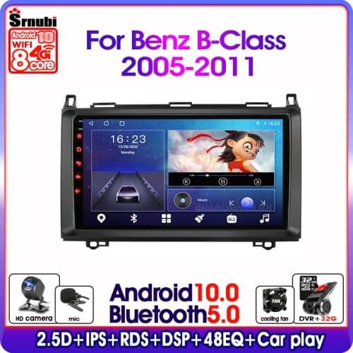 Android 10.0 Car Radio for Mercedes Benz B-Class B Class Viano Vito B200 2005-2016 Multimedia Video Player 2 Din RDS Stereo DVD