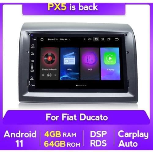 4G 64GB Android 11 Car dvd Radio Player For Fiat Ducato 2008-2015 Citroen Jumper Peugeot Boxer GPS Multimedia Stereo Navigation