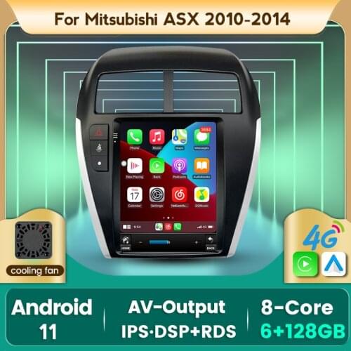 4G LTE Android 11 Vetical Tesla Screen For Mitsubishi ASX 2010 2012 2013 2014 -2017 Car Radio Multimedia Player Navigation GPS