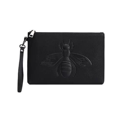 Brand Business Men High Capacity Wallets PU Leather Cell Phone Clutch Envelope Clutch Bag Purse Hand Bag Top Zipper Wallet