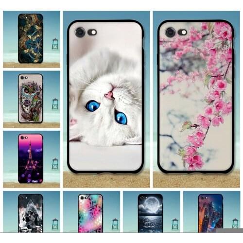 For Apple iPhone 7 TPU Case Ultra Thin Transparent Printed Pattern For apple iphone 7 iphone7 Silicon Carcasas Soft Back Fundas