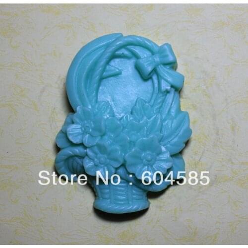 Flower basket S0194 Craft Art Silicone Soap mold Craft Molds DIY Handmade soap molds