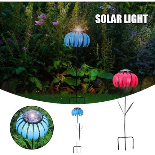 Flower Lawn Lamp Outdoor Garden Lighting Solar Lawn Lamp Garden Ground Plug Warm Light Lamp can CSV