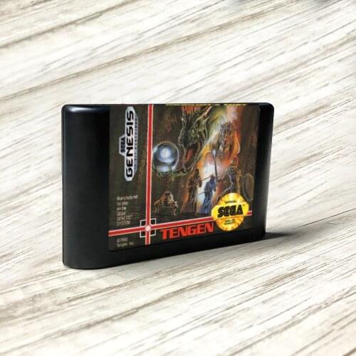 Dragons Fury - USA Label Flashkit MD Electroless Gold PCB Card for Sega Genesis Megadrive Video Game Console