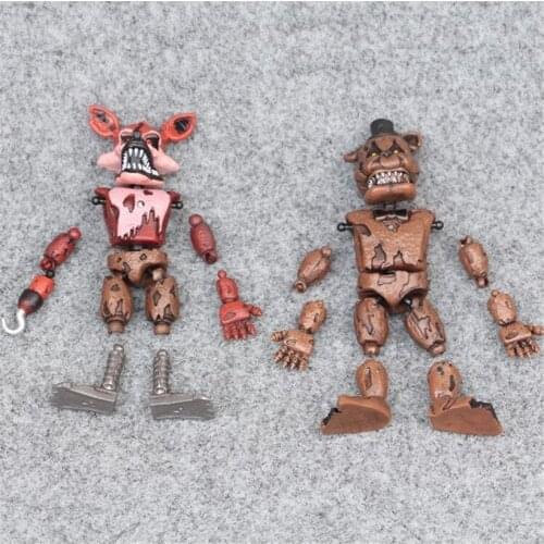 Hot Sell Anime Figure Five Night At Freddy Action Figure Fnaf Bonnie Bear Foxy Pvc Model Freddy Toys Children Birthday Gifts