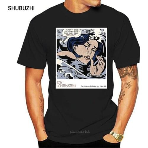 Drowning girl oversize - T Shirt by Roy Lichtenstein Men T-shirt men cotton tshirt summer brand teeshirt euro size