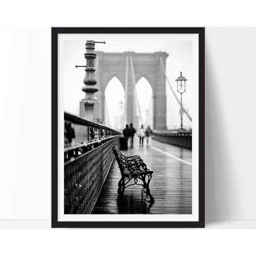 City Street Paris London Canvas Prints Posters Black and White Landscape Wall Art Pictures Living Room Decoration Vintage Poster