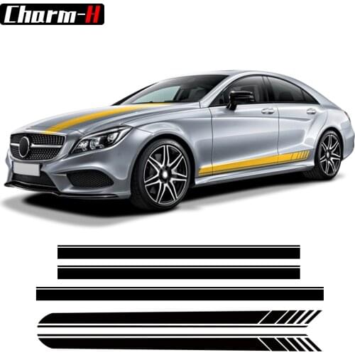 Edition 1 AMG Styling Bonnet Door Side Body Stripes Kit Decal for Mercedes Benz CLS Class W219 C219 W218 C218 X218 C257 CLS63