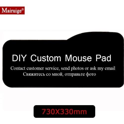 DIY Custom Any Picture Mouse Pad Ergonomico 730x330mm Large Cool Personality Black Mouse Pad Gamer PC Compute Gaming Desk Mat