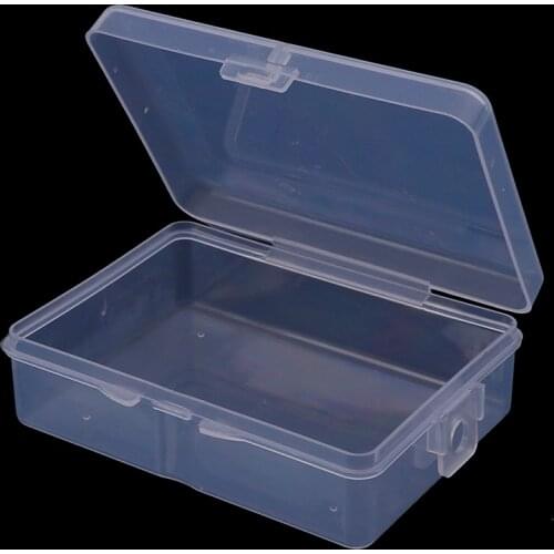 Hot! Transparent Rectangular Plastic Lock Empty Box Sample Box With Zero Components Packaging Box Tool Storage Box
