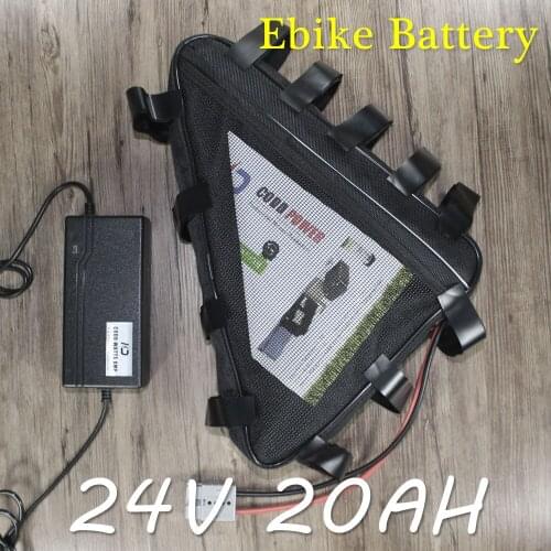 24V Electric bike Battery 24V 20AH Triangle Scooter Lithium ion battery
