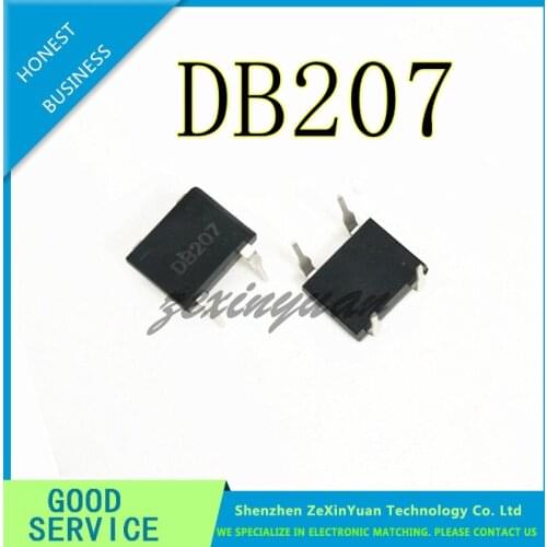 20PCS DB207 SOP-4 DB207S DIP-4 Bridge Rectifiers 1000V 2A