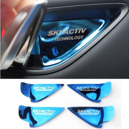 Car Inner Door Bowl Sticker interior moulding Covers For MAZDA CX-5 CX5 CX 5 2014 2015 2016 2017 2018 2019