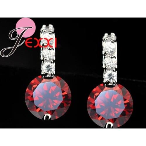 New Arrival Stud Earring Pure 925 Sterling Silver AAA CZ Zircon Crystal Fashion Jewelry For Wedding Bridal Engagement Gift