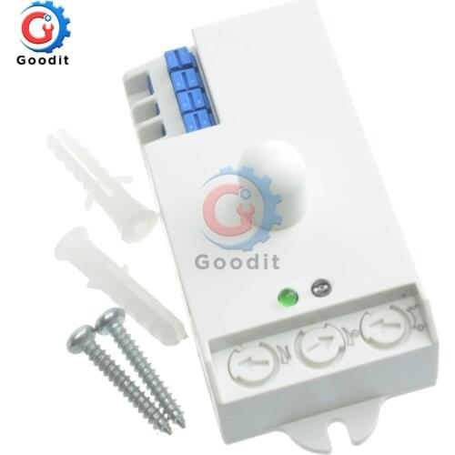 DC 12V-24V 5.8GHz Microwave Radar Sensor Body Motion sensor HF Detector Light Switch Indoor 85x38x40mm Best quality