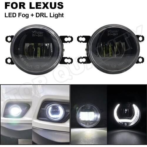 For Lexus IS250 IS350 GS350 GS460 GS450h CT200h ES300h ES350 LX570 HS250h White Car LED Driving Daytime Running DRL Fog Light