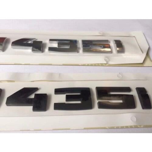 PVC Car rear emblem M540Li M550i M435i M425i M450i M535i M435d M425d M450d M535d M550d Silver/Black for Germany car B* series