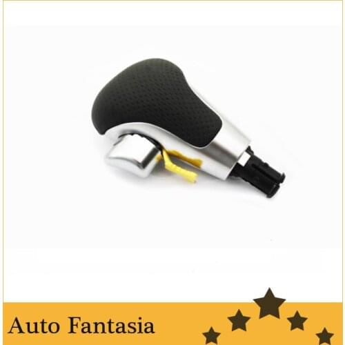 RS6 brush aluminium perforated leather auto shift knob for Audi q5