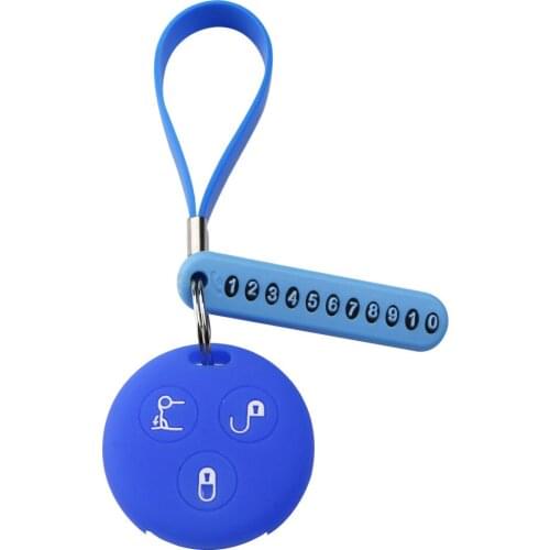 Silicon Car 3 Button Remote Key Case Cover Holder Protector for Mercedes Benz Smart Two Roadster Key Accessories