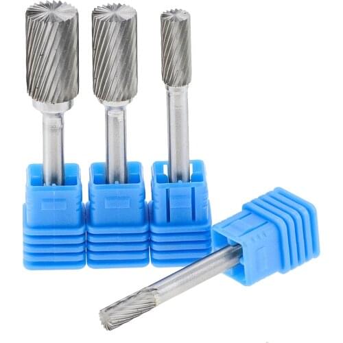 1Pcs B-type tungsten carbide rotary file tip burr mold grinder grinding tool drilling milling engraving drill bit tool