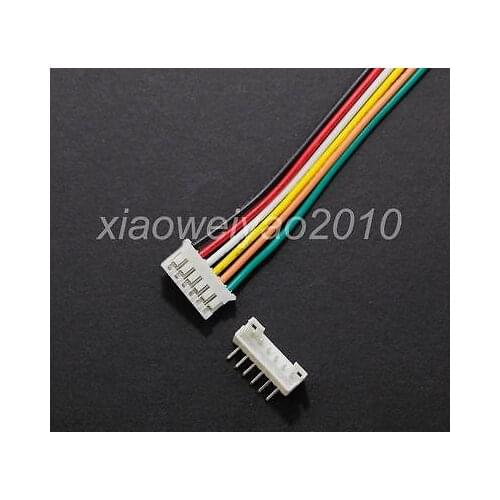10 sets 6P Right Angle Plug PH2.0 2.0mm Pin Wire Cable Length = 30cm