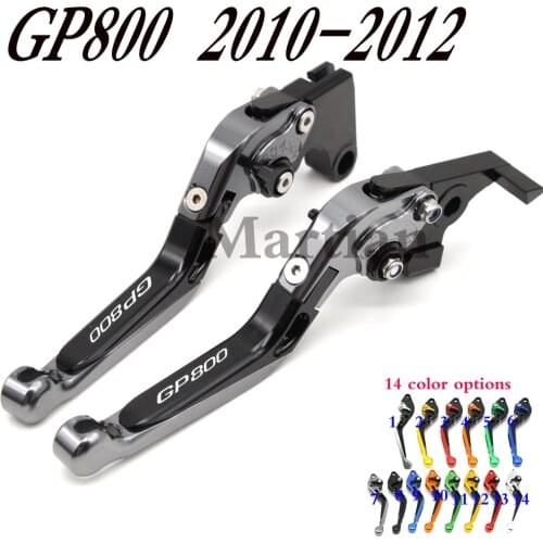 14Colors CNC Adjustable Folding Extendable Motorcycle Brake Clutch Levers For Gilera GP 800 GP800 2010-2012 2011