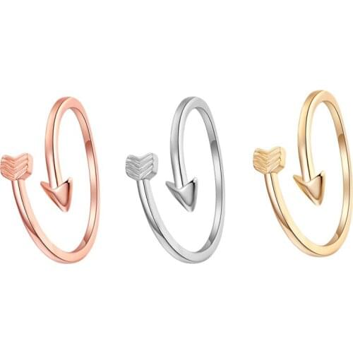 3PCS Stainless Steel Adjustable Toe Rings for Women 14mm Personalized Arrow Summer Womens Mens Beach Toe Rings Stackable