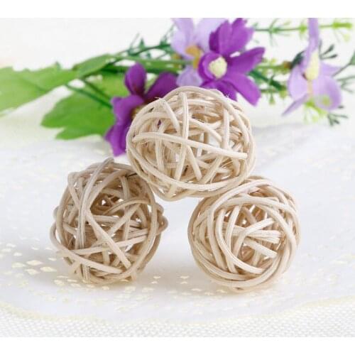3Pcs Rattan Pet Bird Parrot Parakeet Cockatiel Claw Chew Toys Swing Ball Cage
