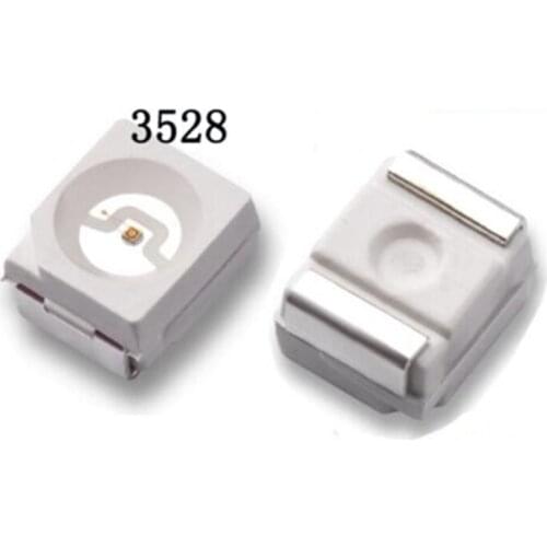 50PCS 3528 Red + Blue Bicolor SMD LED RESERVE POLARITY LAMP Light Beads Lamp Free Shipping