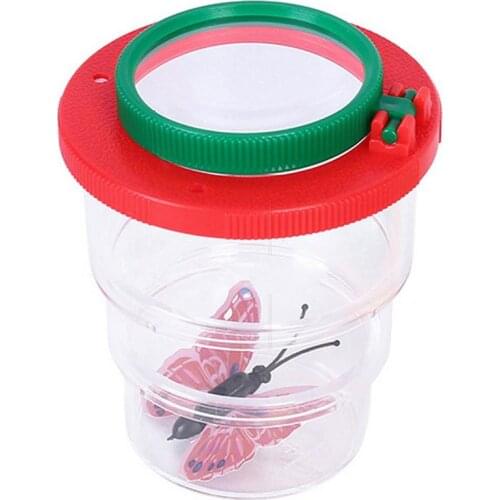Children Cylindrical Crawler Spider Insect Viewer Box Collapsible Magnifying Glass Magnifier Handhled Magnifier Class Educationa